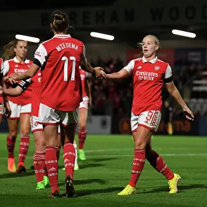 Arsenal Women's Super League: Beth Mead and Vivianne Miedema Celebrate Goals Against Brighton & Hove Albion Women