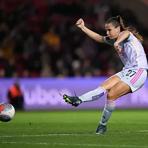 Arsenal Women's Superiority: Laia Codina in Action against Bristol City (Barclays WSL, 2023-24)