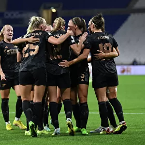 Arsenal Women's Team Triumphs with Two Goals Against Olympique Lyonnais in UEFA Womens Champions League