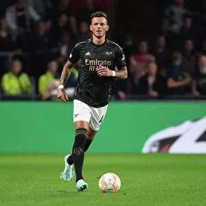 Arsenal's Ben White in Action against PSV Eindhoven in 2022-23 Europa League