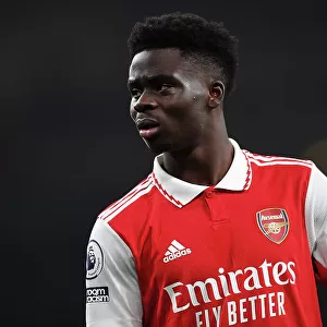 Arsenal's Bukayo Saka Shines in Arsenal FC vs Southampton FC Premier League Clash (2022-23)