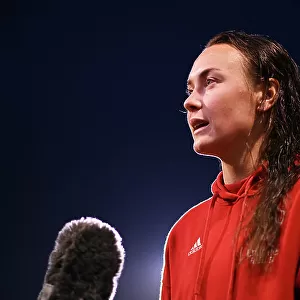 Arsenal's Caitlin Foord Interviewed After Brighton & Hove Albion vs Arsenal FC in Barclays Women's Super League (November 2023)