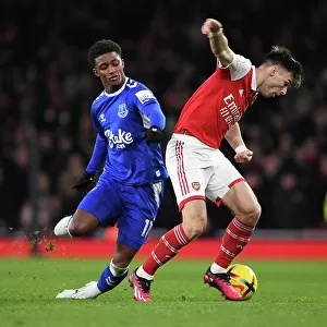 Arsenal's Eddie Nketiah in Action: Arsenal vs. Everton, Premier League 2022-23, Emirates Stadium