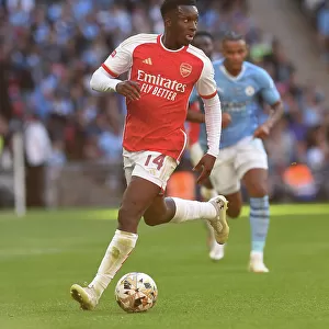 Arsenal's Eddie Nketiah Goes Head-to-Head with Manchester City in 2023-24 Community Shield