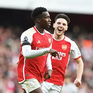 Arsenal's Eddie Nketiah Scores Hat-trick in Epic Premier League Victory over Sheffield United (2023-24)
