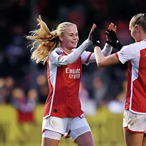 Arsenal's Frida Maanum Scores Third Goal in Win Against Brighton & Hove Albion (Barclays Women's Super League 2023-24)