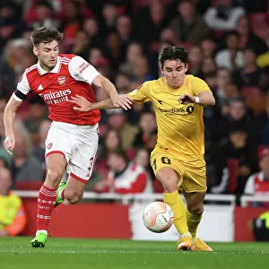 Arsenal's Kieran Tierney Chases Down Opponent in Europa League Thriller