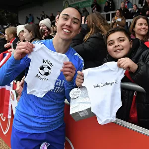Arsenal's Manuela Zinsberger Receives Baby Grow in FA Cup Fourth Round Match vs. Watford Women