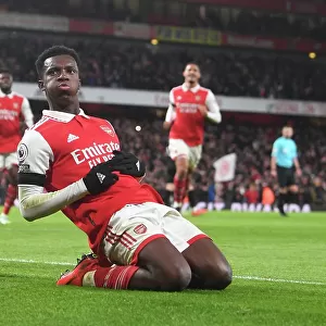 Arsenal's Nketiah Scores Second Goal in Arsenal's Victory over West Ham United (2022-23)