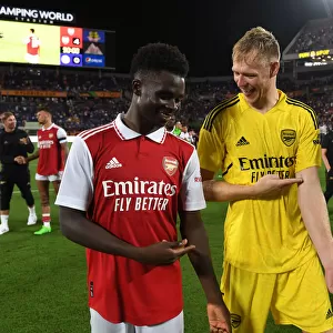 Arsenal's Ramsdale and Saka Reunite After Chelsea Clash in Florida Cup