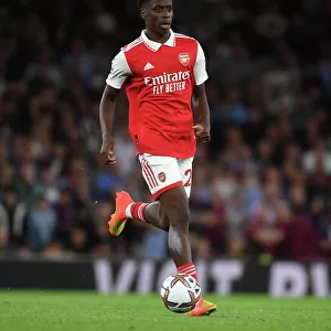 Arsenal's Sambi in Action: Arsenal vs Aston Villa (2022-23 Premier League) - Emirates Stadium