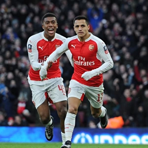 Arsenal's Sanchez and Iwobi Celebrate Goals in FA Cup Victory over Burnley