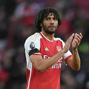 Arsenal's Triumph: Elneny and Team Celebrate Victory Over Sheffield United (2023-24)