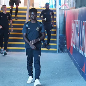 Bukayo Saka Arrives at Selhurst Park Ahead of Crystal Palace vs Arsenal FC (Premier League 2022-23)