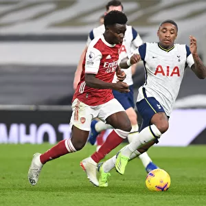 Bukayo Saka vs. Steven Bergwijn: Battle at the Tottenham Hotspur Stadium - Arsenal vs. Tottenham Premier League Clash (2020-21)