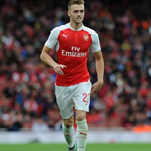 Calum Chambers in Action: Arsenal vs. VfL Wolfsburg at the Emirates Cup 2015/16