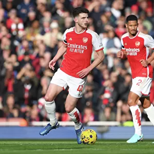 Declan Rice in Action: Arsenal vs Sheffield United, Premier League 2023-24