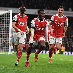 Eddie Nketiah Scores His Second Goal: Arsenal's Victory over West Ham United in the 2022-23 Premier League