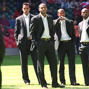 Edu, Thierry Henry, Ashley Cole and Sylvain Wiltord (Arsenal)