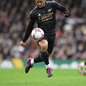 Gabriel Jesus in Action: Fulham vs. Arsenal, Premier League 2022-23