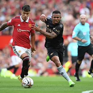 Gabriel Jesus vs. Lisandro Martinez: Battle at Old Trafford - Premier League Showdown, Manchester United vs. Arsenal FC, 2022-23