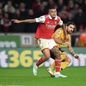 Gabriel Jesus vs Ruben Neves: Intense Battle in Wolverhampton Wanderers vs Arsenal FC Premier League Clash