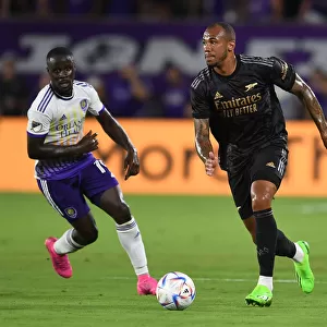 Gabriel Magalhaes in Action: Arsenal's Pre-Season Clash with Orlando City SC (2022-23)