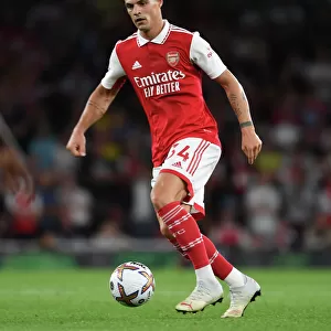 Granit Xhaka: In Action for Arsenal Against Aston Villa, Premier League 2022-23
