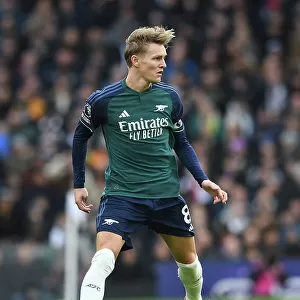 Martin Odegaard in Action: Fulham vs. Arsenal, Premier League 2023-24