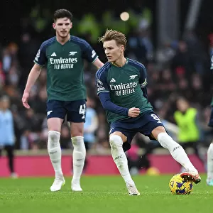 Martin Odegaard in Action: Fulham vs Arsenal, Premier League 2023-24