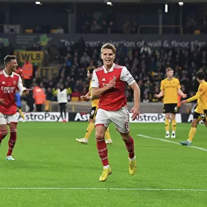 Martin Odegaard Scores First Arsenal Goal: Arsenal Secures Victory Over Wolverhampton Wanderers in 2022-23 Premier League