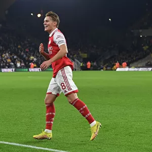 Martin Odegaard Scores First Arsenal Goal: Wolverhampton Wanderers vs. Arsenal FC, Premier League 2022-23