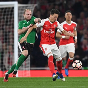 Mesut Ozil Clashes with Bradley Wood in Arsenal's FA Cup Quarter-Final Showdown