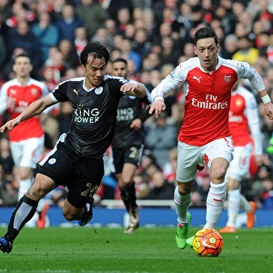 Mesut Ozil vs Shinji Okazaki: A Premier League Battle at the Emirates