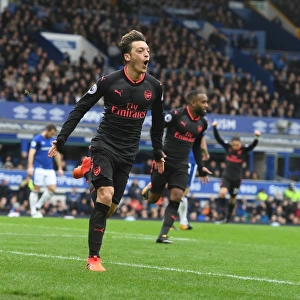 Mesut Ozil's Triumph: Scoring the Second Goal Against Everton in the Premier League 2017-18