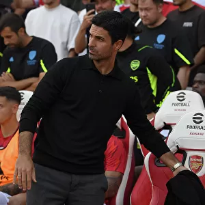 Mikel Arteta's Premier League Showdown: Arsenal vs Manchester United (2023-24) - Arsenal Manager's Determined Face at Emirates Stadium