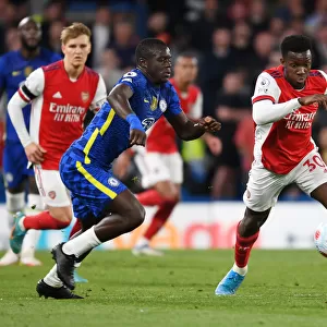 Nketiah Outwits Sarr: Thrilling Moment from the Intense Chelsea vs. Arsenal Clash