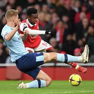 Nketiah vs. Ajer: Intense Face-Off in Arsenal's Premier League Battle