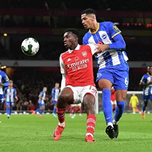 Nketiah vs Colwill: Intense Face-Off in Arsenal's Carabao Cup Battle Against Brighton