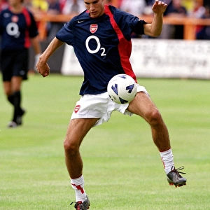 Robin van Persie in Action for Arsenal vs Barnet, Pre-Season Friendly 2004