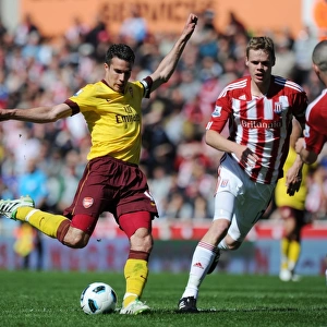 Robin van Persie Scores Stunner Past Asmir Begovic: Arsenal's 1-3 Comeback at Stoke, Premier League 2011