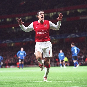 Robin van Persie's Thriller: Arsenal's Historic First Goal in 3-1 UEFA Champions League Victory over Hamburg