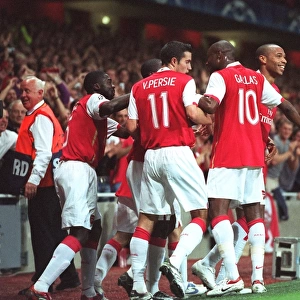 Thierry Henry and Team Celebrate First Goal Against FC Porto in Champions League (2006)
