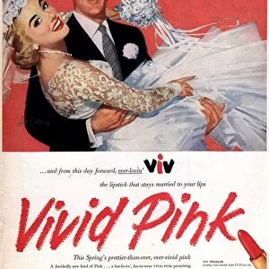 1950s USA lipsticks lipstick weddings brides grooms viv make-up makeup to for