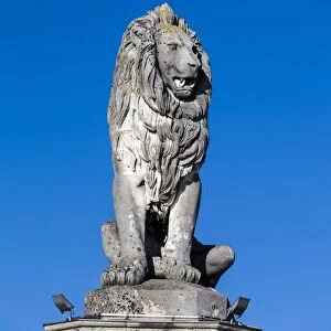 The Bavarian Lion sculpture in Lindau, Germany