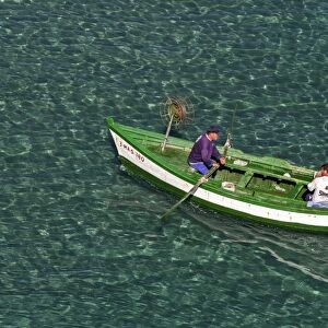 A fishing boat at Nerja in Spain