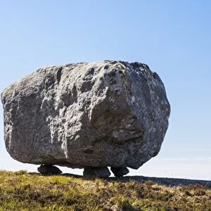 A glacial erratic on the island of Coll in Scotland