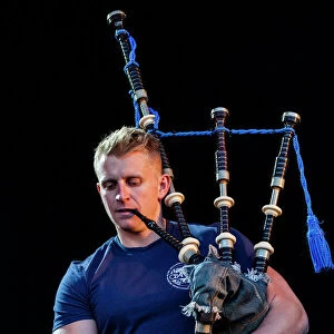 Martin Gillespie of Skerryvore playing at Oban Live in Scotland