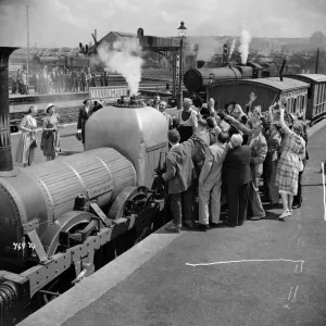 A group scene from The Titfield Thunderbolt