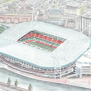 Football Stadium - National Stadium Wales - The Principality Stadium - Cardiff